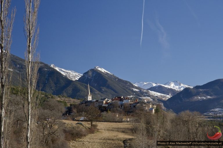 Sonne tanken in den französischen Alpen