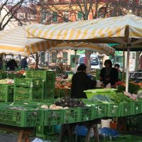 Markt am Vormittag am Lendplatz