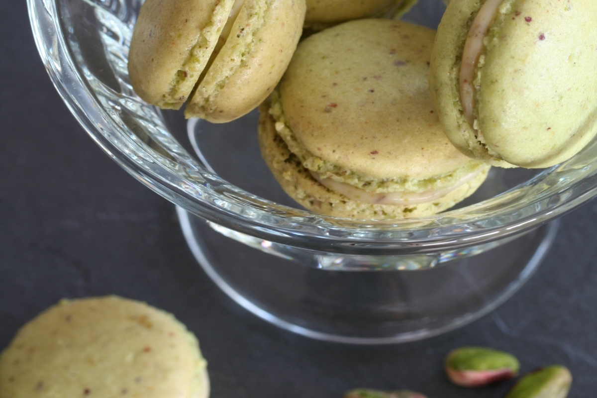 Grüne Macarons