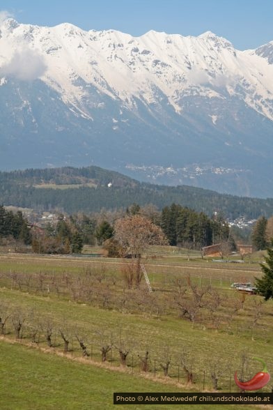 Blick übers Inntal auf die Nordkette