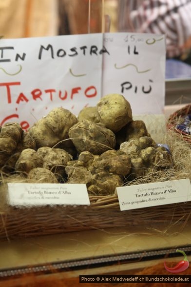 Weisse Trüffel von Alba auf der Messe