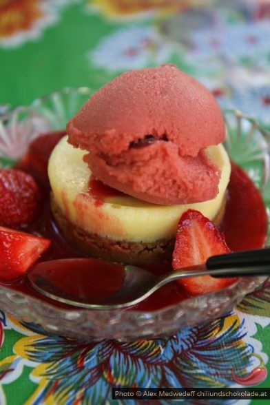 Dessert glacé aux fraises et au spéculoos