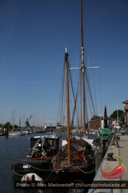 Altes Segelschiff im Binnenhafen von Glückstadt