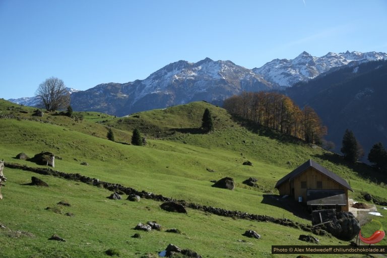 Sonne. Berge. Chäs.