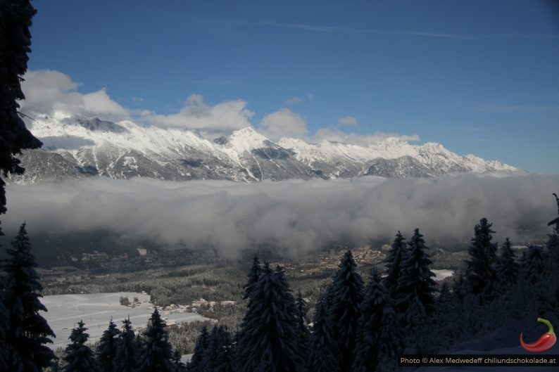 Wolkenbank über dem Inntal