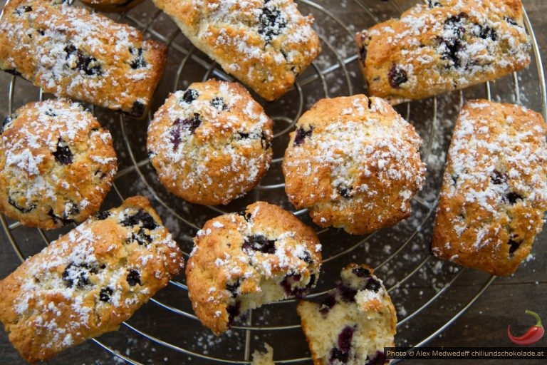 Schnelle Heidelbeermuffins