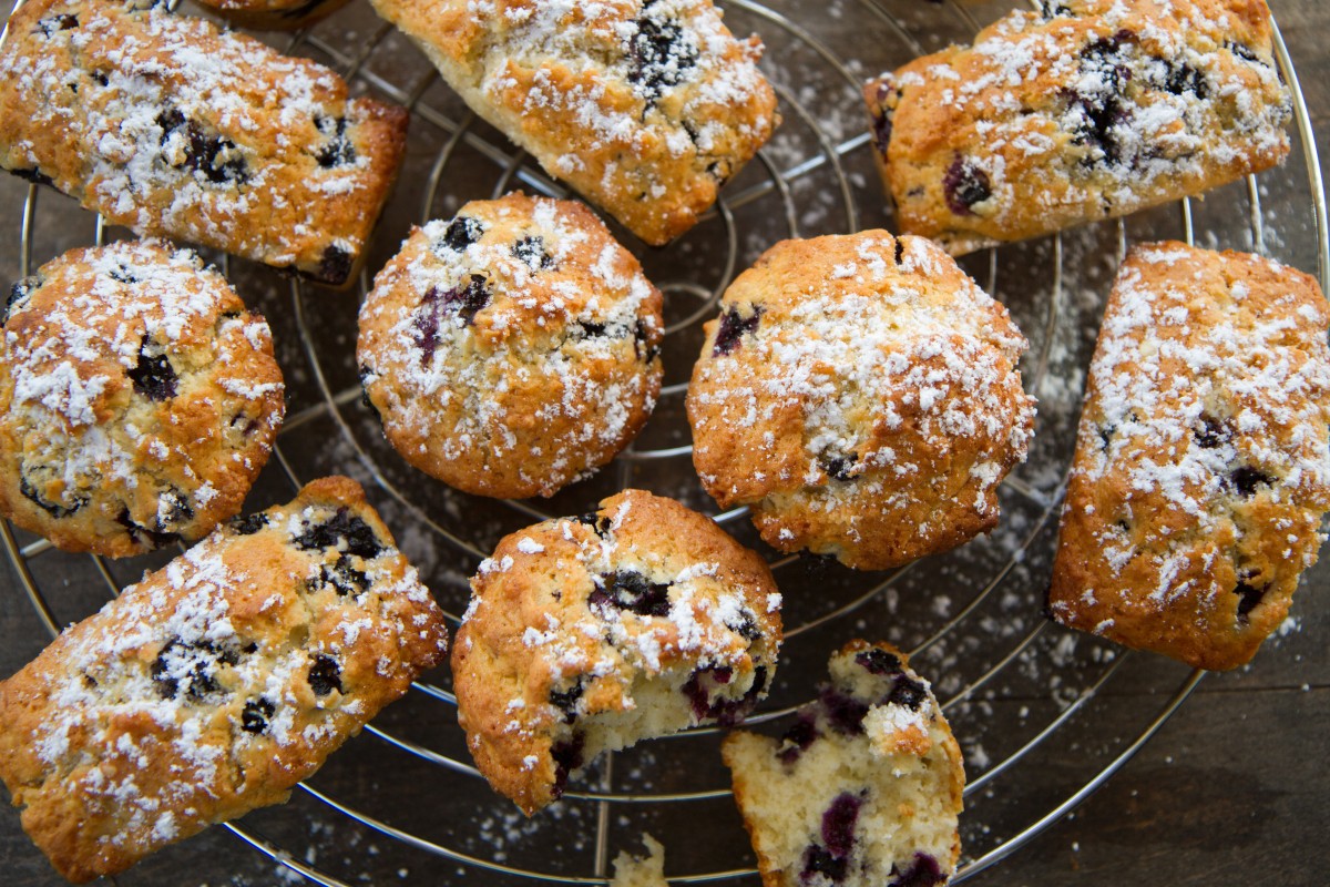 Schnelle Heidelbeermuffins