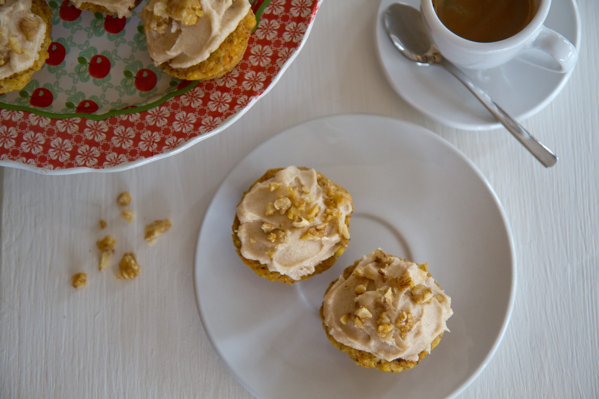 Karottencupcakes mit Zimtfrosting