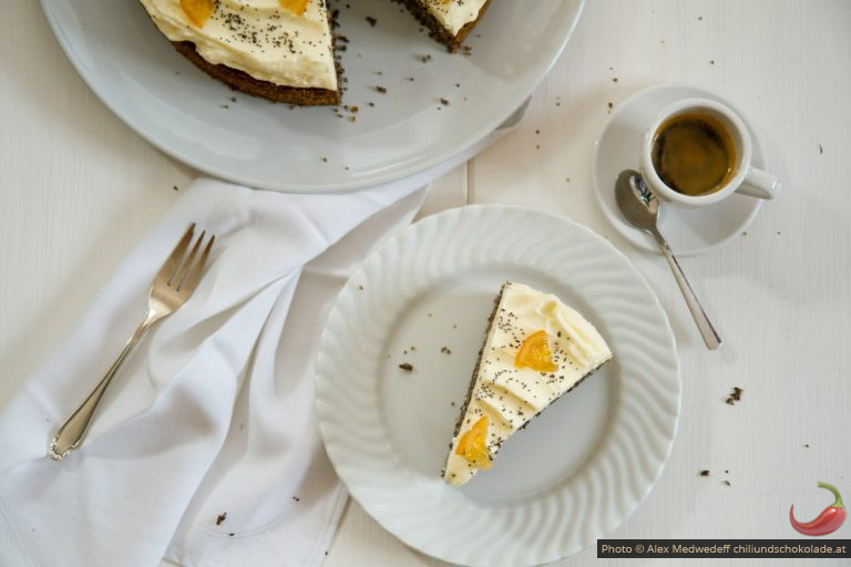 Mohntorte mit Zitronencreme