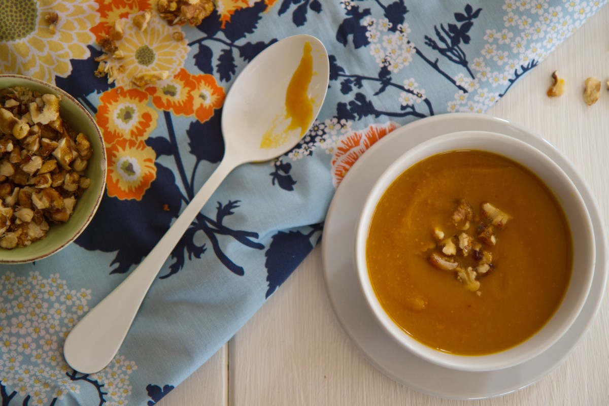 Kürbissuppe mit Miso