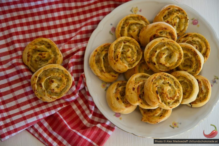 Pizzaschnecken mit Weisskraut