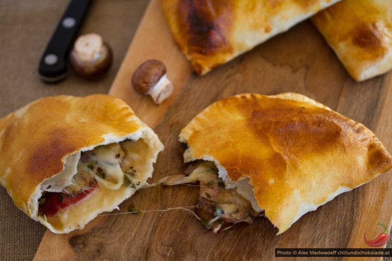Calzone mit Pilzen