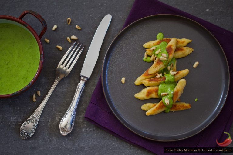 Schupfnudeln mit Bärlauchsauce