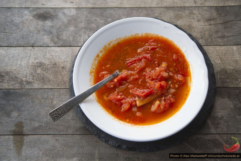 Tomatensuppe geröstet