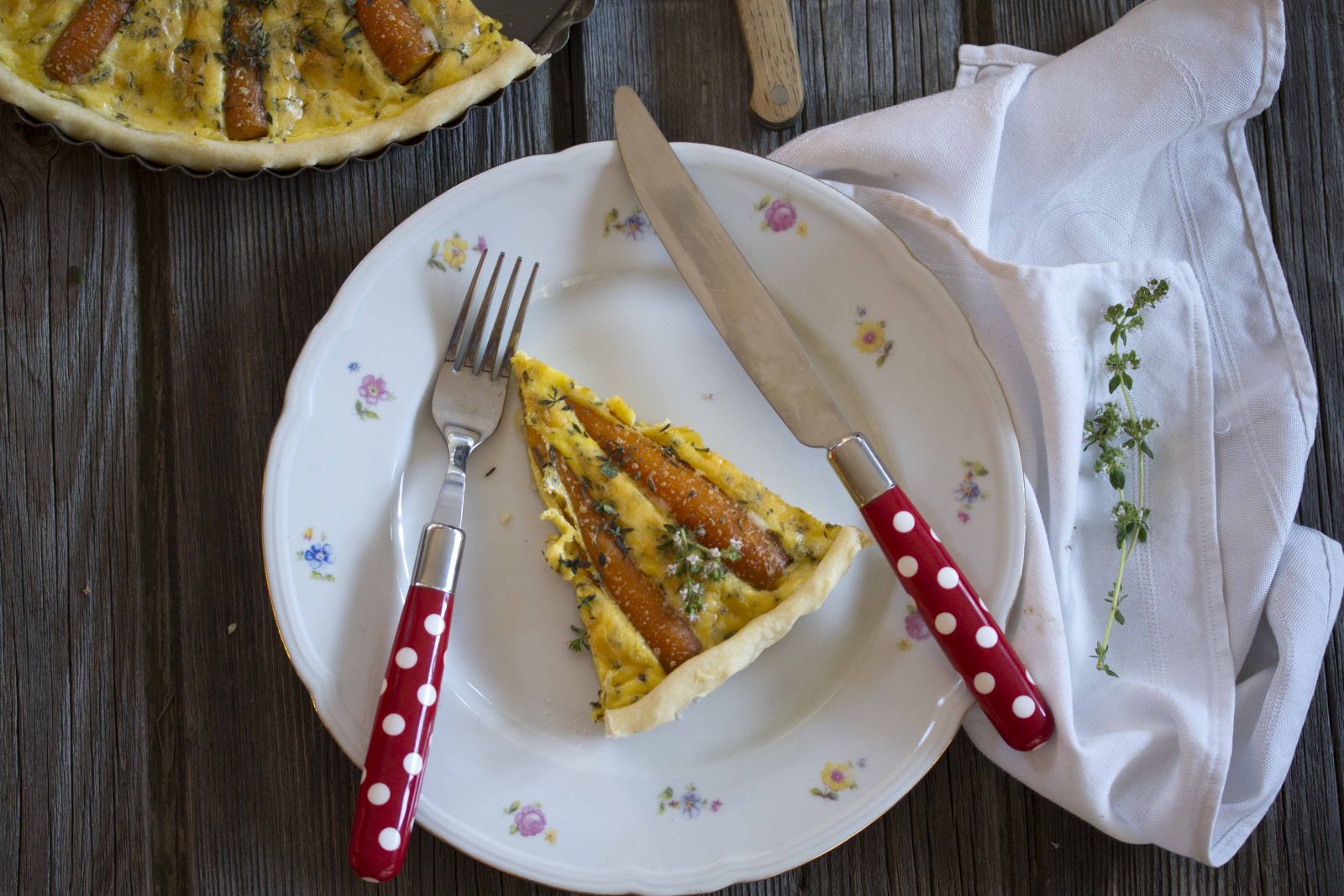 Tarte mit Bundkarotten