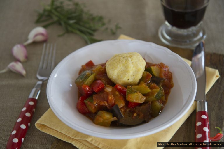 Ratatouille mit Polentaknöderl