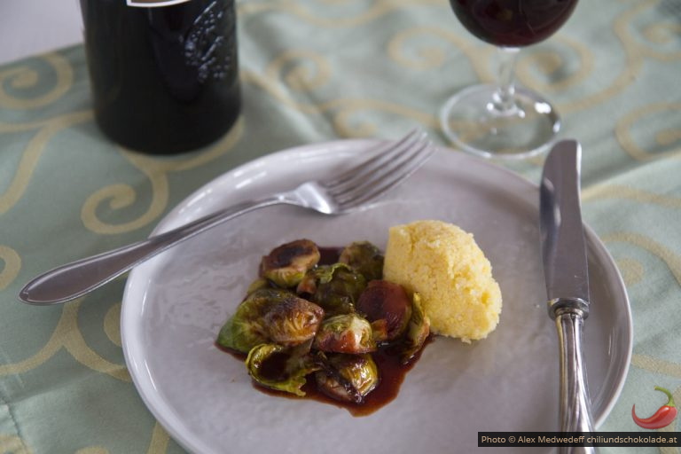 Kohlsprossen mit Portweinsauce