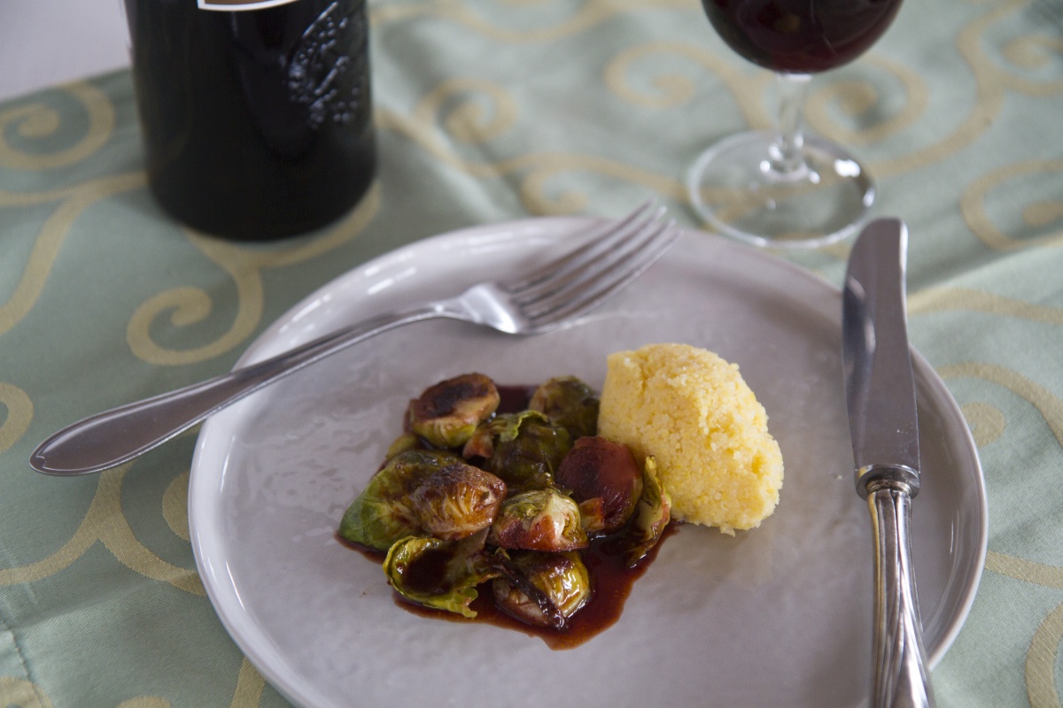 Kohlsprossen mit Portweinsauce
