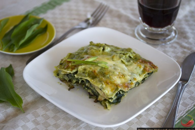 Bärlauch-Spinat-Lasagne