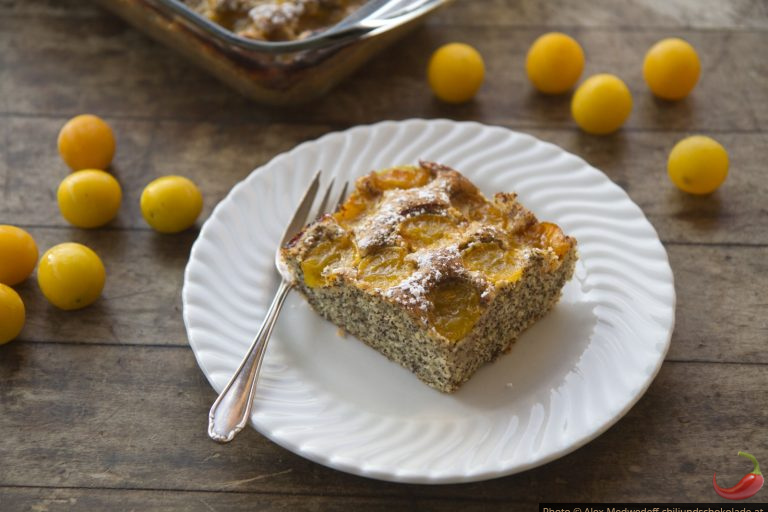 Mohnkuchen mit Ringlotten