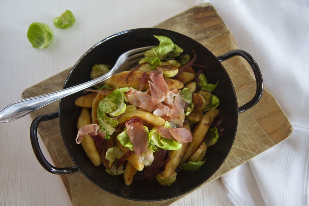 Schupfnudeln mit Kohlsprossen
