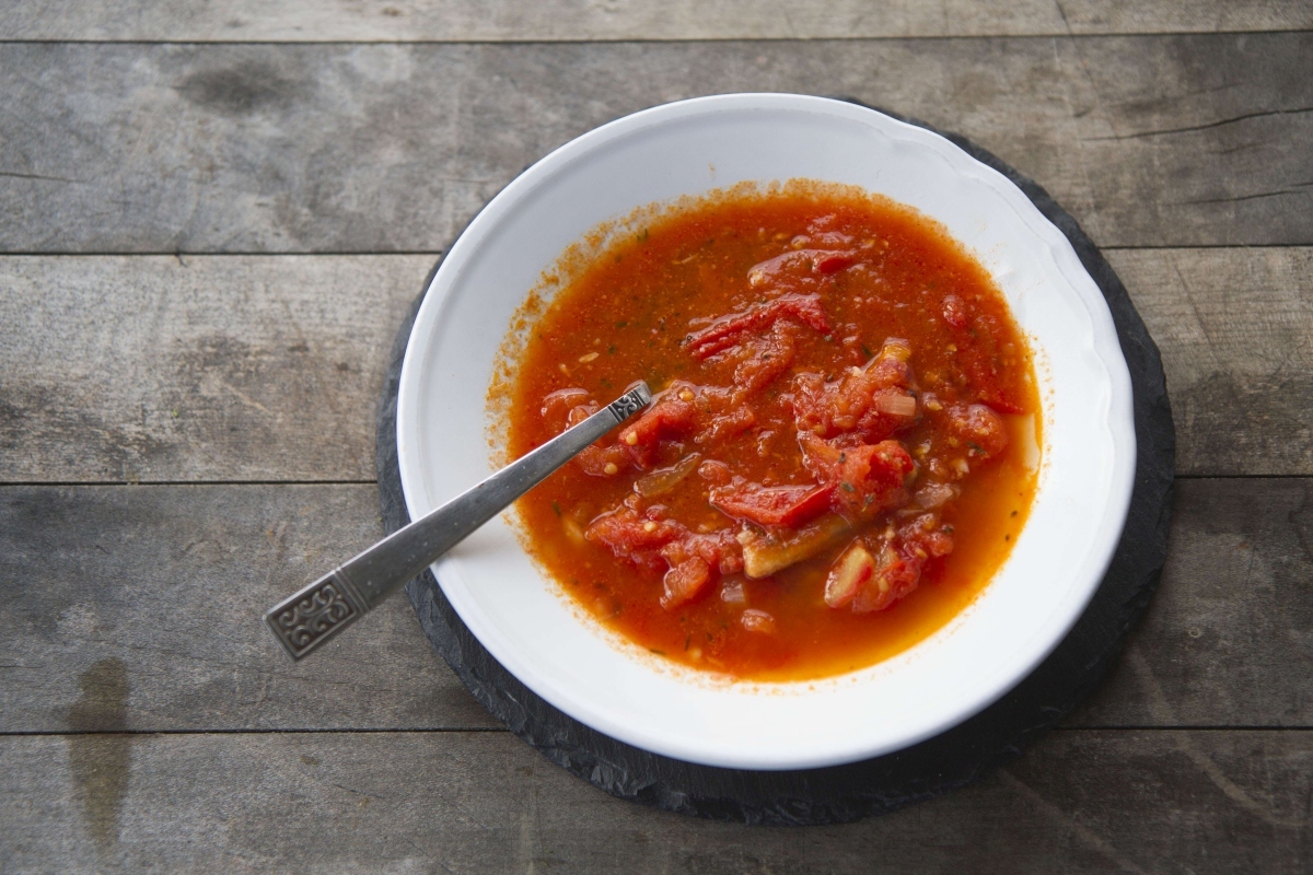 Tomatensuppe geröstet